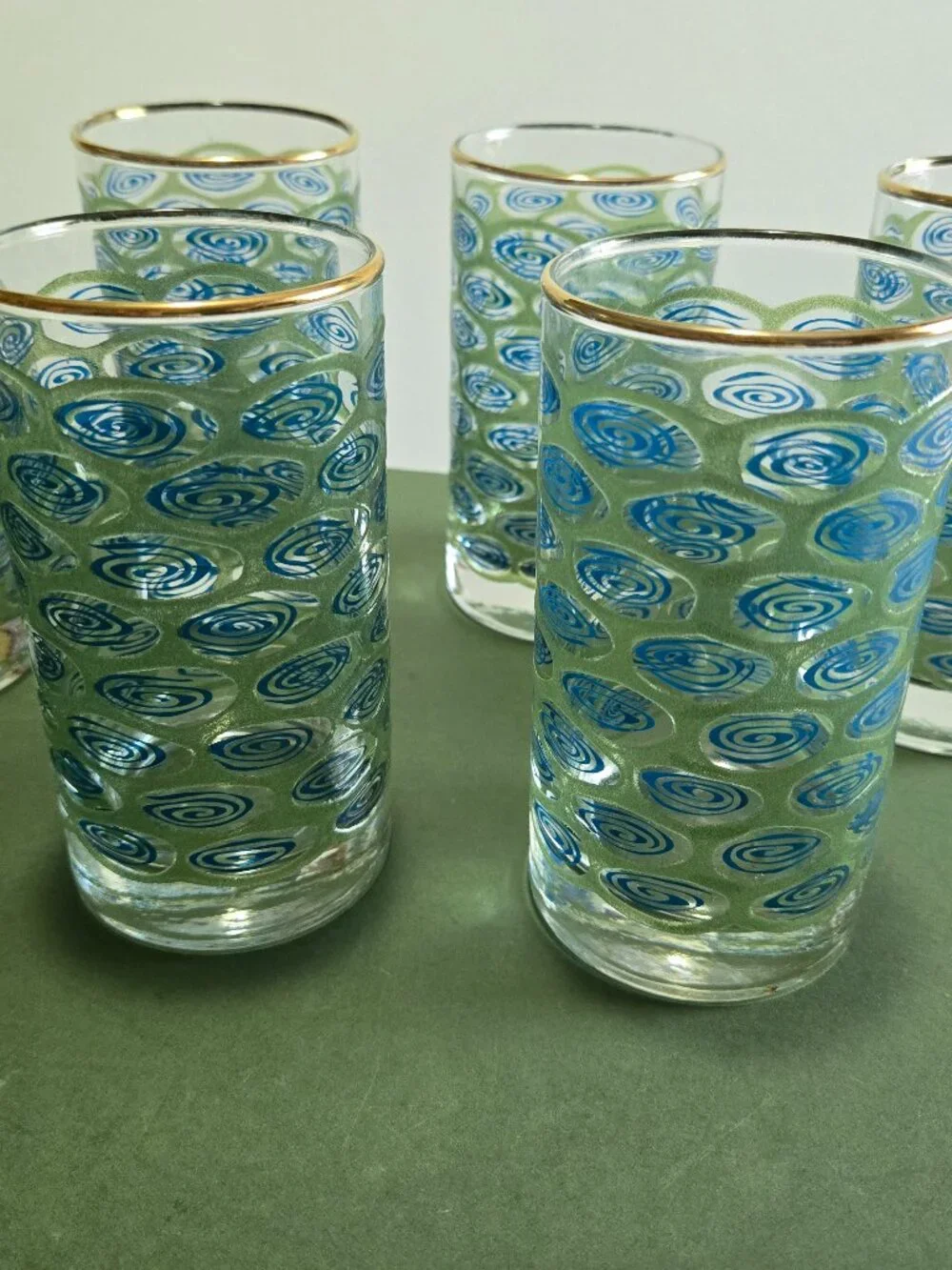 Libbey 'Peacock Swirl' Glass Set